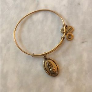 Alex & Ani Pineapple Charm Bangle